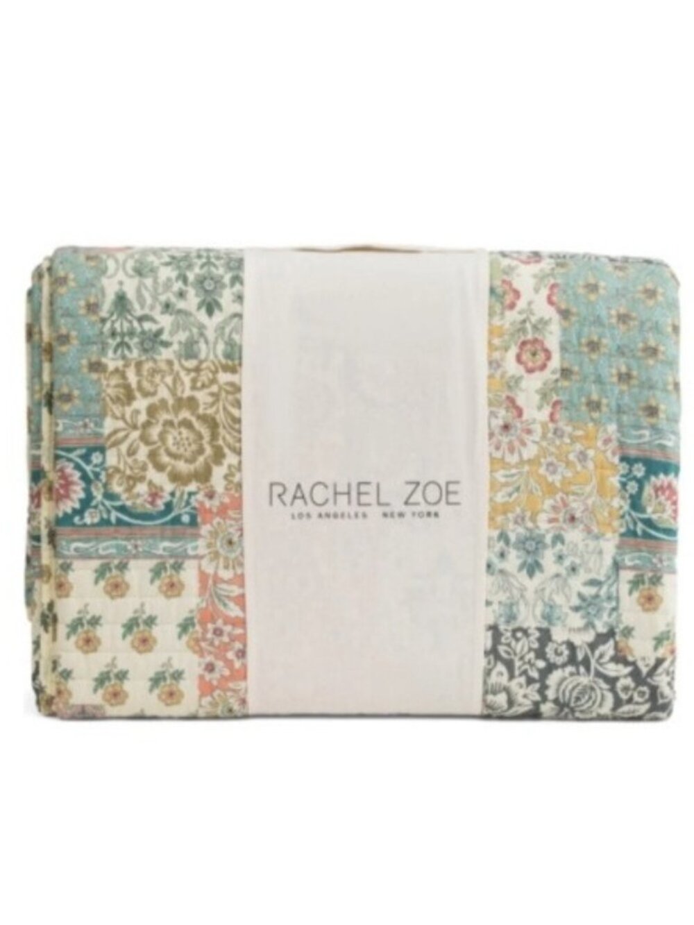 Rachel Zoe Floral Patchwork Quilt Set - King Size - Brand new with tags